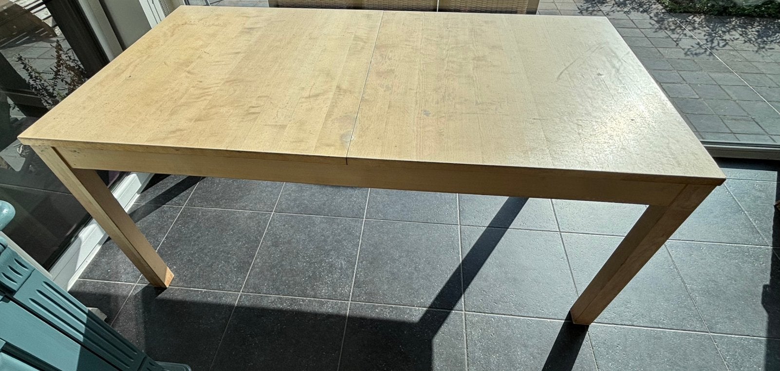 Tafel 6-8 personen, uittrekbaar (-240cm lang), Huis en Inrichting, Ophalen, Vierkant, 200 cm of meer, 50 tot 100 cm