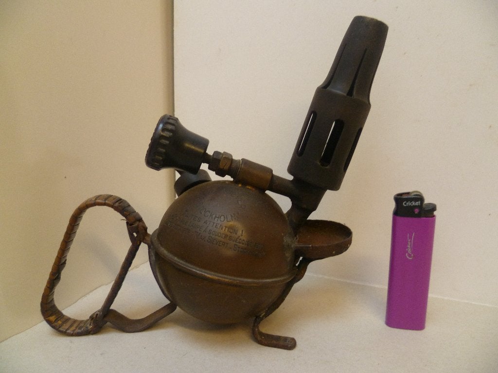 Mooie Patina Max Sievert "Lampe U" Bieden via advertentie, Antiquités & Art, Antiquités | Outils & Instruments, Enlèvement ou Envoi