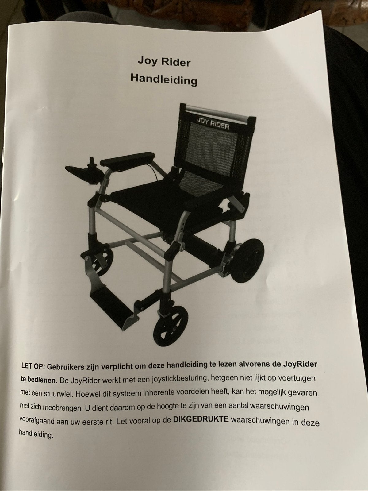 Elektrische opvouwbare rolstoel, Enlèvement, Comme neuf