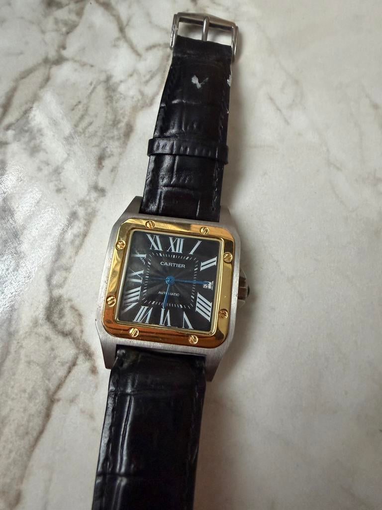 Cartier santos, Handtassen en Accessoires, Horloges | Heren, Overige materialen, Polshorloge, Overige materialen, Ophalen