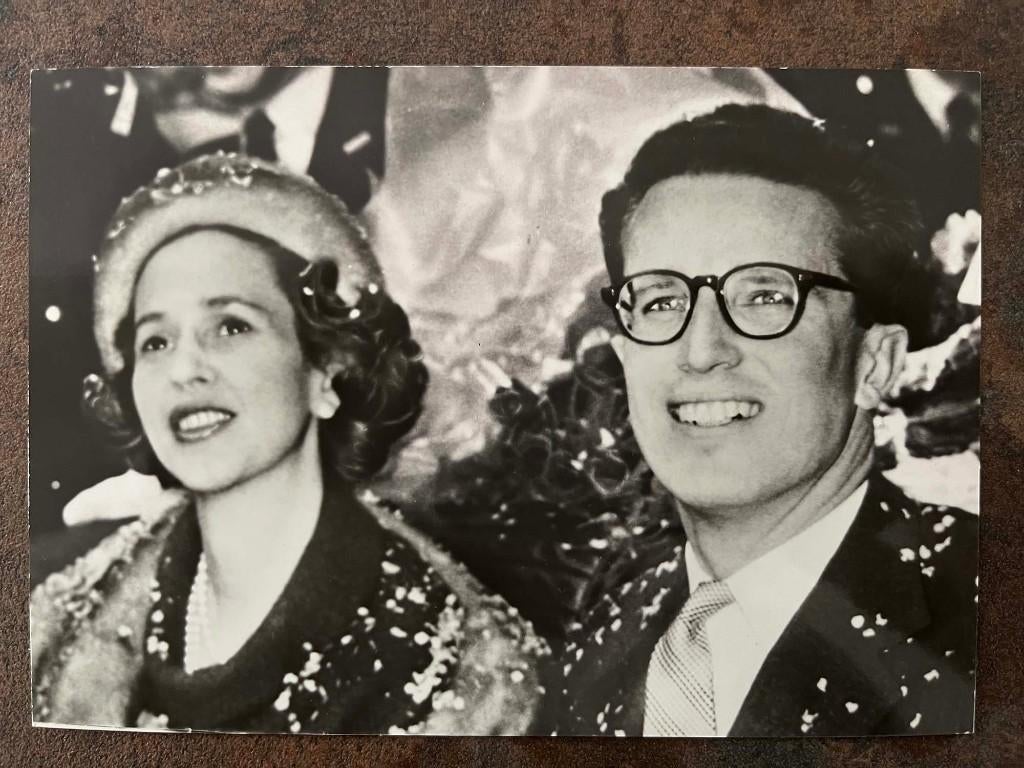 Zeldzame Vintage Postkaart - Koning Boudewijn & Fabiola, Verzamelen, Postkaarten | België, Ongelopen, Ophalen of Verzenden