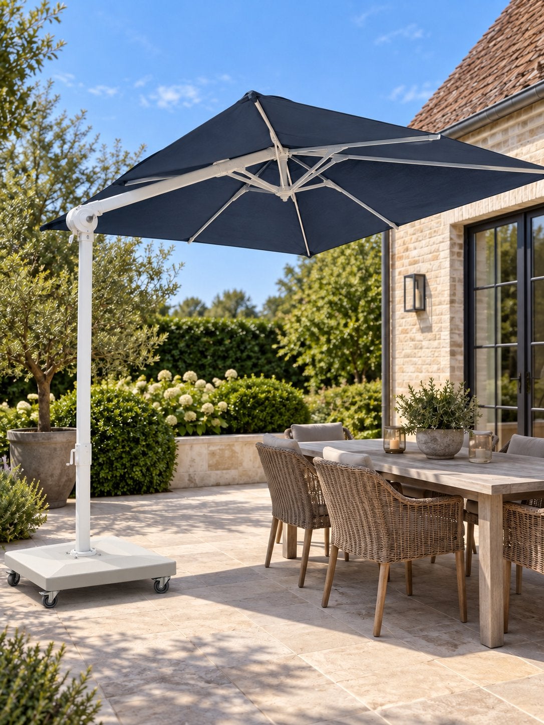 Exterioo Parasol Verrijdbaar 270x270cm, Ophalen, Zo goed als nieuw