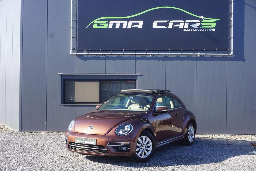Volkswagen Beetle 1.2 TSI Design Aut.-Nav-Leder-Cam-PDC-Gara, Auto's, Automaat, 1780 kg, 105 pk, Gebruikt