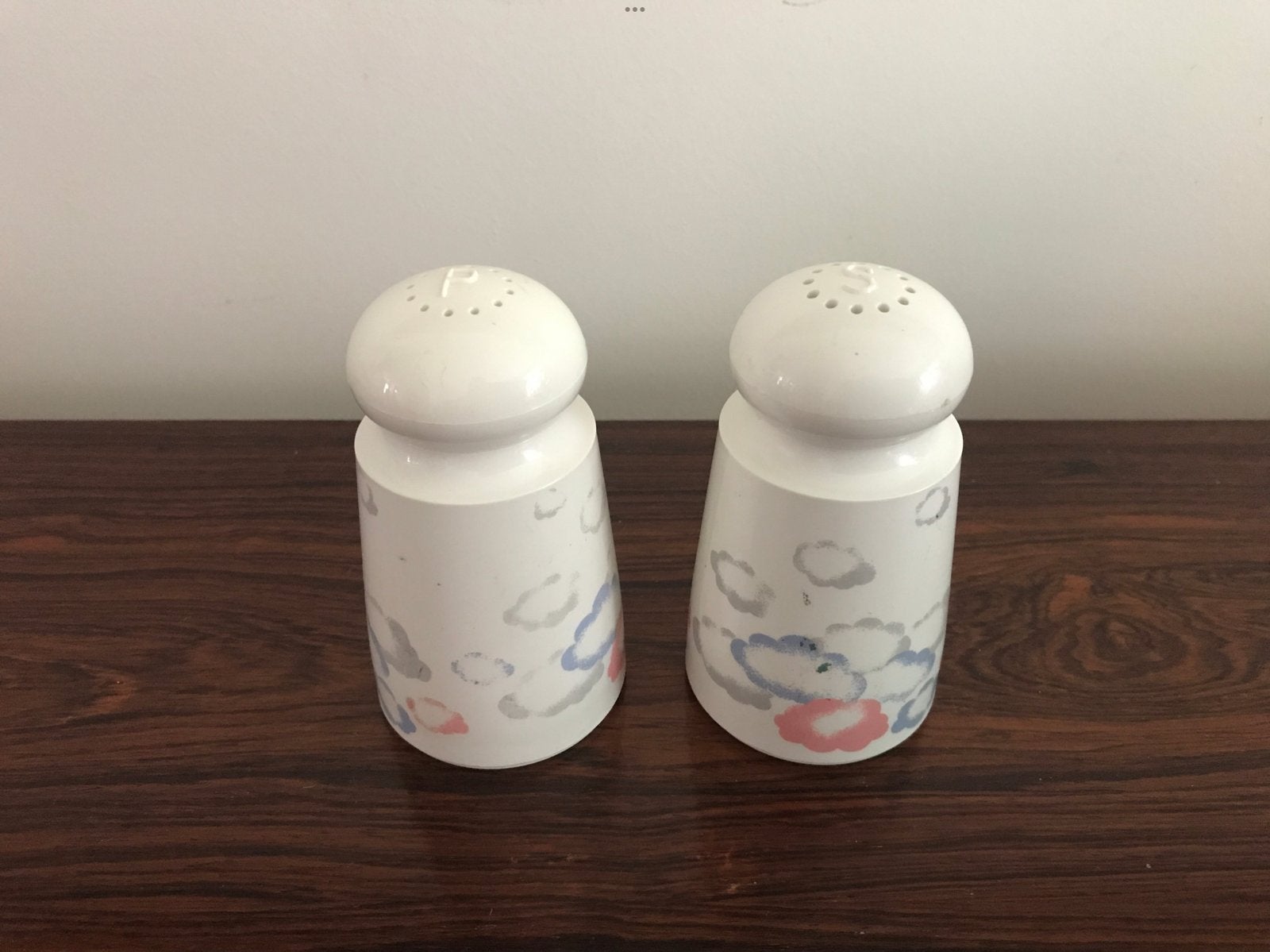 Emsa retro vintage peper en zout set decor wolken pastel, Enlèvement ou Envoi, Maison et Meubles