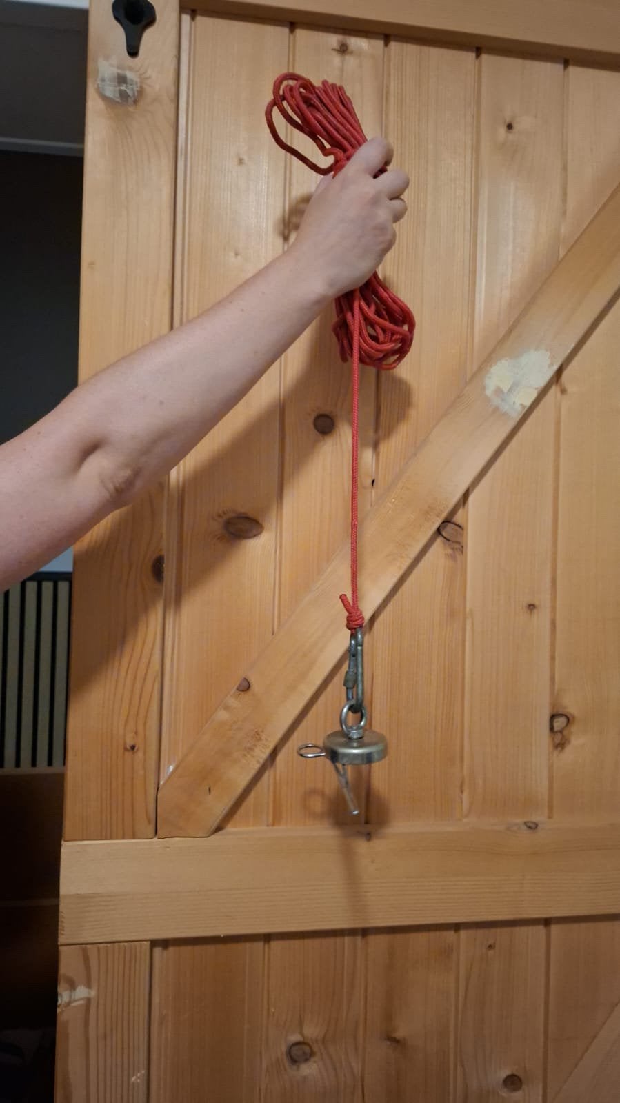 Magneetvisser Magnetar 150kg, Hobby en Vrije tijd, Metaaldetectors, Ophalen, Gebruikt