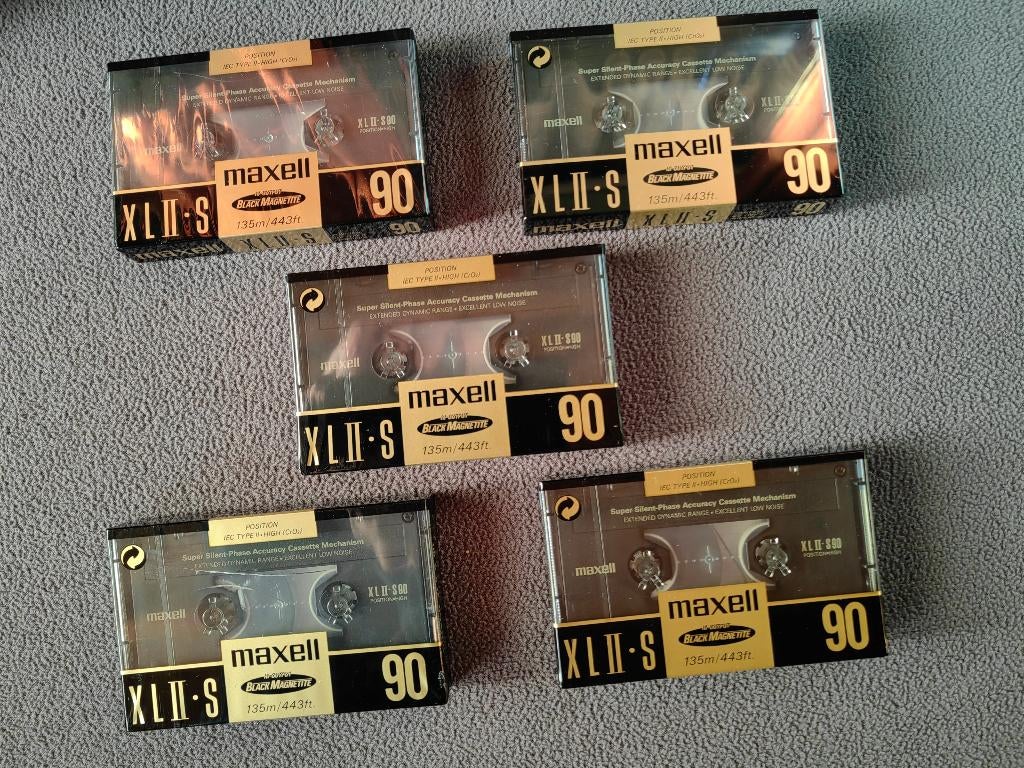MAXELL-XLII-S 90, Cd's en Dvd's, Cassettebandjes, Ophalen of Verzenden, Nieuw in verpakking, 2 t/m 25 bandjes