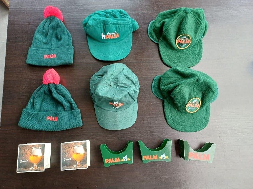 Allerhande artikels Palm (Petten, mutsen en biervilthouders), Collections, Marques de bière, Enlèvement, Utilisé, Vêtements, Palm