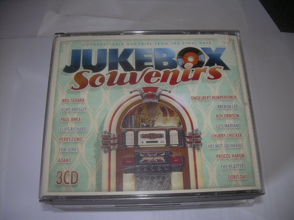 3 CD BOX - Jukebox Souvenirs, Ophalen of Verzenden, Zo goed als nieuw, Eerste persing, Verzamelalbum