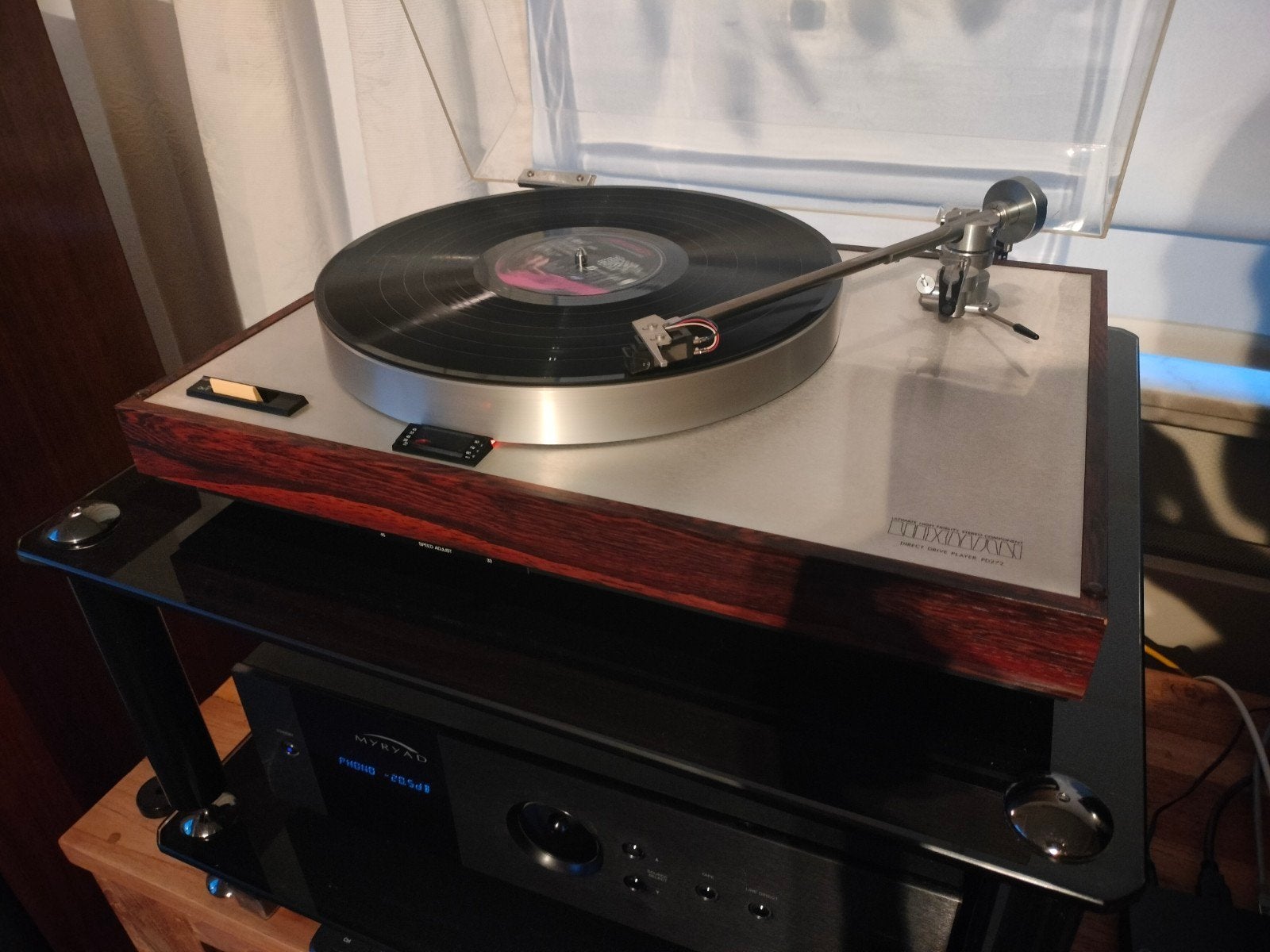 Tourne-disque vintage Luxman en parfait état, Enlèvement, Tourne-disque
