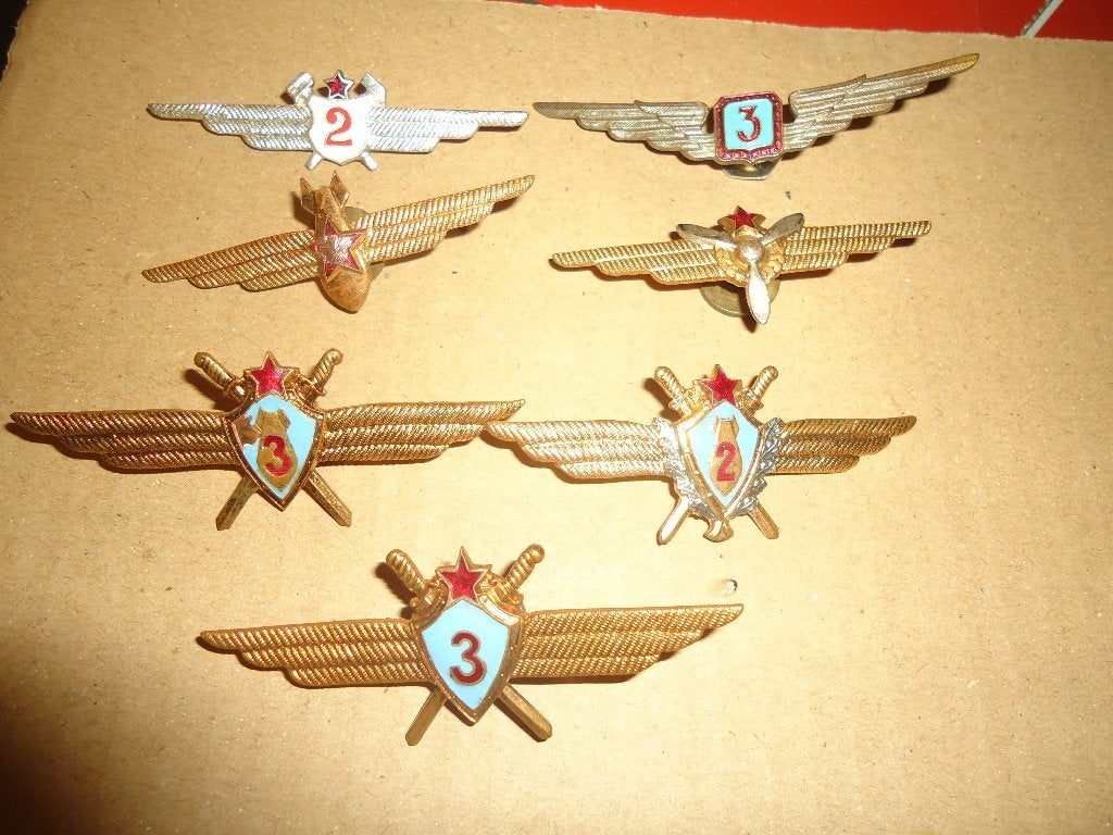 brevets tchècoslovakie année 50, Enlèvement ou Envoi, Armée de l'air, Emblème ou Badge