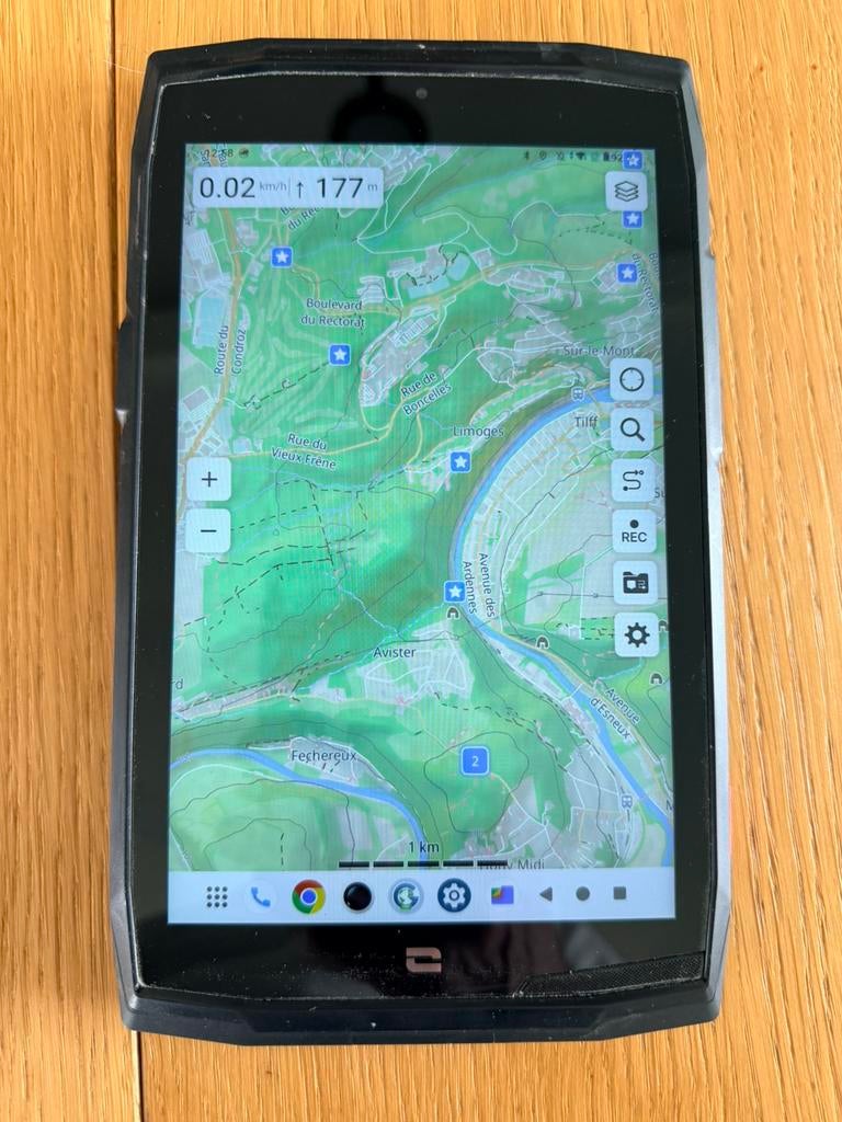 Tablette Crosscall T5 avec support moto induction a clef, Informatique & Logiciels, Enlèvement ou Envoi, Comme neuf