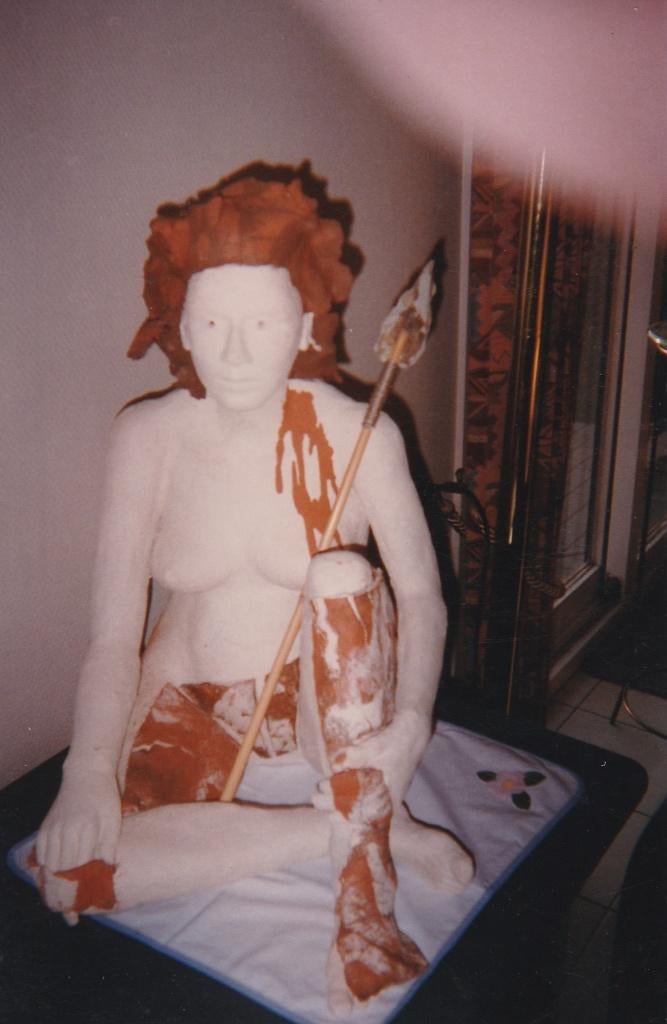 kunst keramiek, Statue, Pierre ou céramique, Fait main, 50 - 100 cm