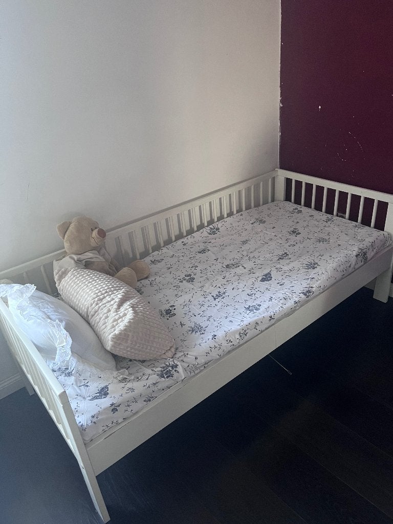 Wit kinderbed, Ophalen, Gebruikt, Jongetje of Meisje, Wit