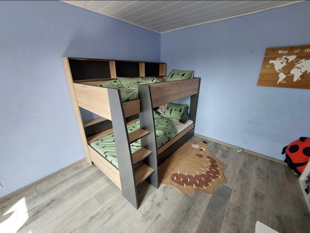 Degelijk en stevig stapelbed 90x200 cm in nieuwstaat., Enlèvement ou Envoi, Lits superposés