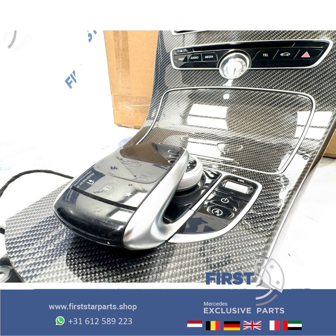 W205 W253 C63 GLC63 AMG CARBON MIDDENCONSOLE C63s GLC63s ori, Utilisé, -, -, Enlèvement ou Envoi