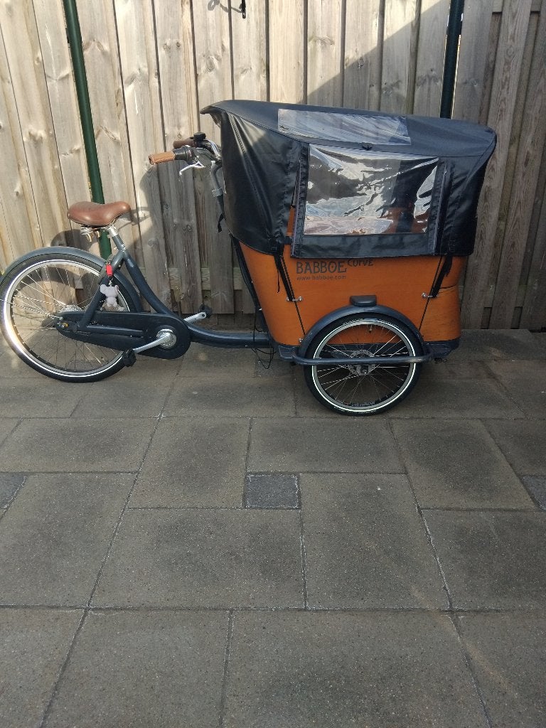 Babboe curve, Fietsen en Brommers, 4 kinderen of meer, Gebruikt, Huif, Trommelrem