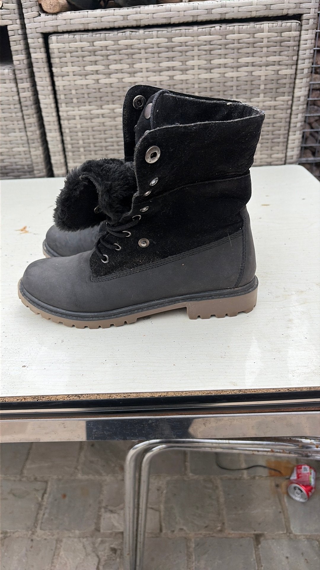 Winter laarzen, Ophalen, Gedragen, Zwart
