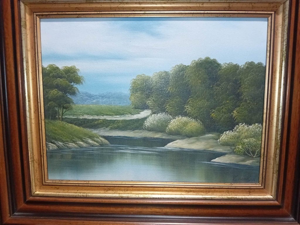 schilderij op doek k.harison, Antiek en Kunst, Ophalen of Verzenden