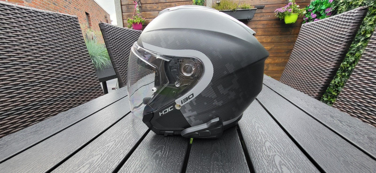 HJC I30 maat XL met Hjc Smart Intercom (Sena), Motoren, Ophalen, XL, HJC