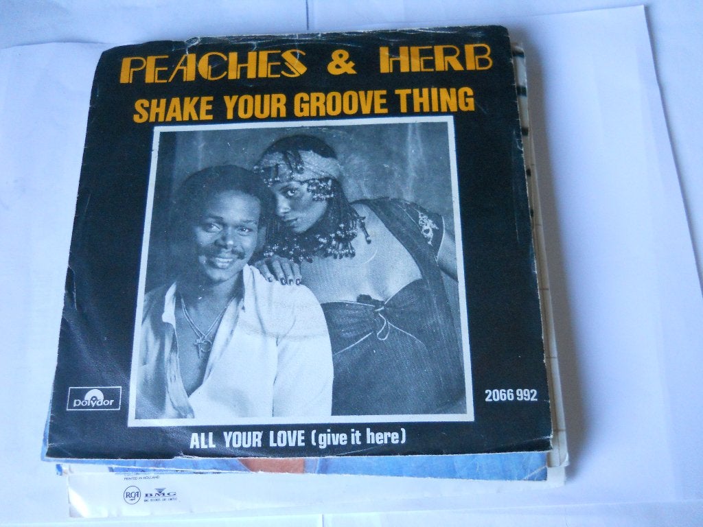 45 T SINGLE - Peaches & Herb ‎– Shake Your Groove Thing, Fotohoes, 7 inch, Ophalen of Verzenden, Zo goed als nieuw