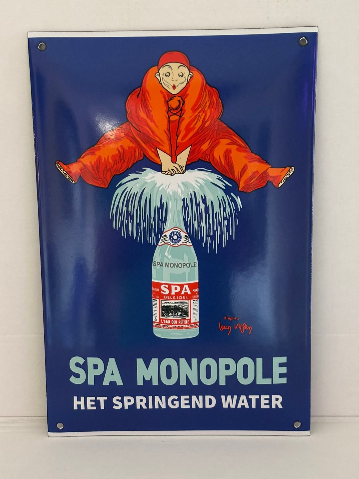 Spa Monopoly geëmailleerde plaquette, Ophalen of Verzenden, Zo goed als nieuw
