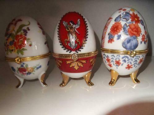 15 Porseleinen eieren - 15 Oeufs en porcelaine, Enlèvement ou Envoi
