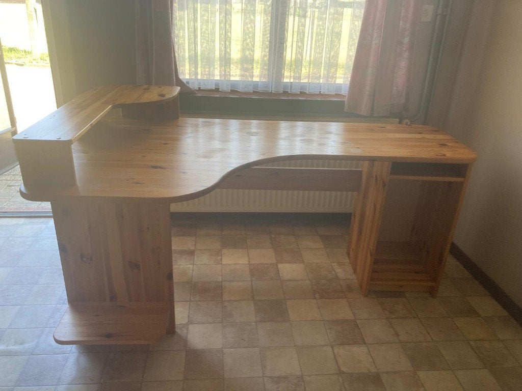 Hoekbureau, Maison & Meubles, Bureaux, Enlèvement, Utilisé, Bois, Bureau d'angle