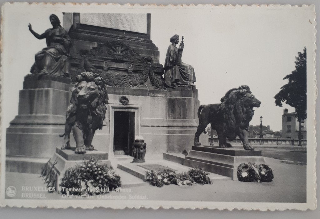 BRUXELLES Carte postale ancienne 1937 SOLDAT INCONNU Ref B15, Enlèvement ou Envoi, 1920 à 1940, Affranchie, Bruxelles (Capitale)