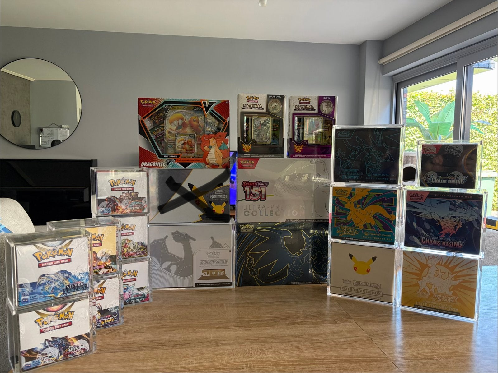 Pokemon boosters + acryl, Ophalen of Verzenden, Nieuw, Booster
