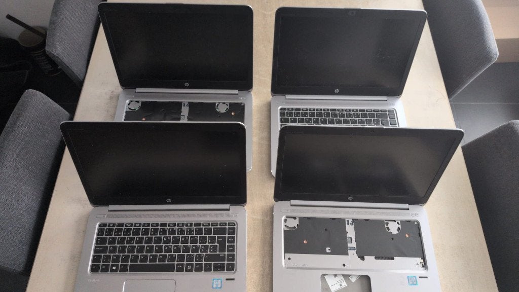 Lot 4x HP Elitebook Folio 1040 G3 Intel Core i5-6300u 8GB, Ophalen of Verzenden, Niet werkend, 14 inch, 8 GB