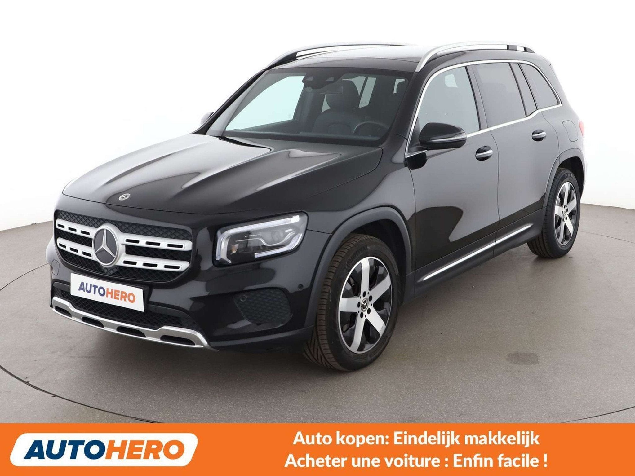 Mercedes-Benz GLB 180 GLB 180 Progressive (bj 2021), 136 pk, Zwart, Leder, 159 g/km