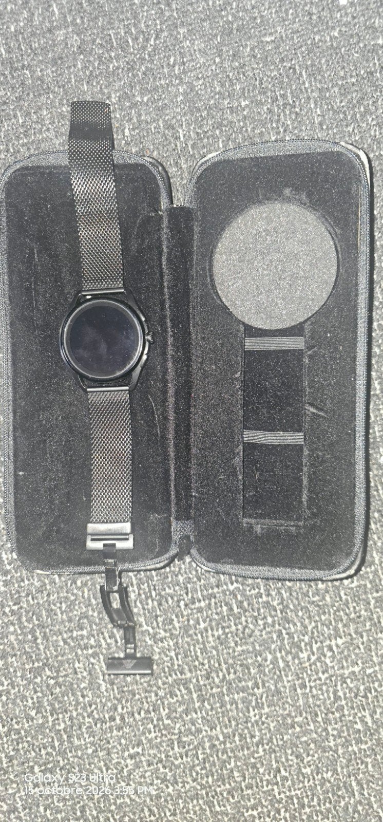 montre connectée emperio armani avec bracelet en métal, Enlèvement ou Envoi, Argent