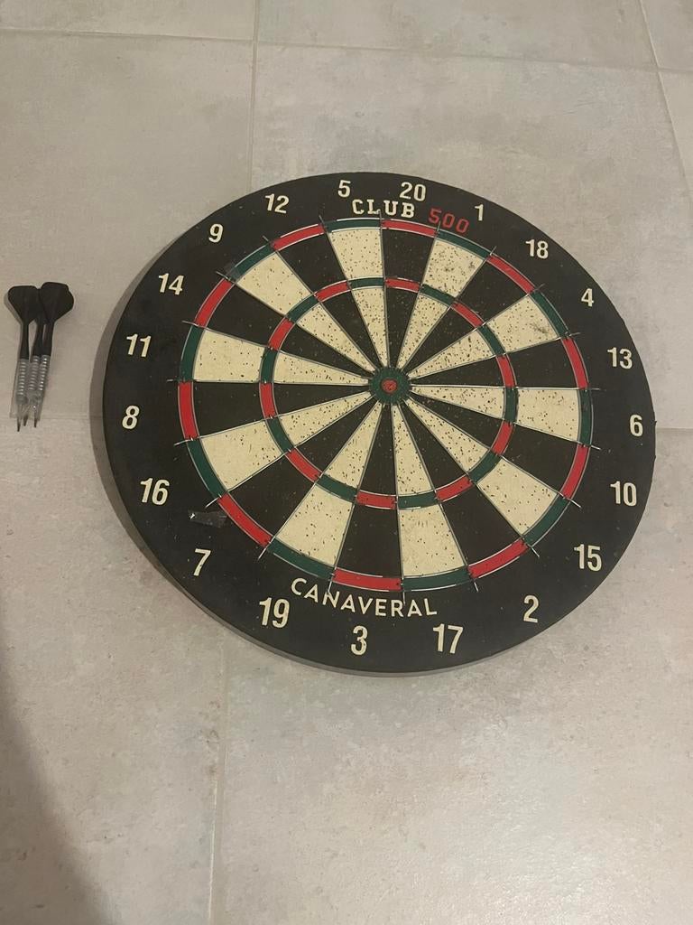 Darts bord, Sport en Fitness, Darts, Ophalen, Gebruikt, Dartbord