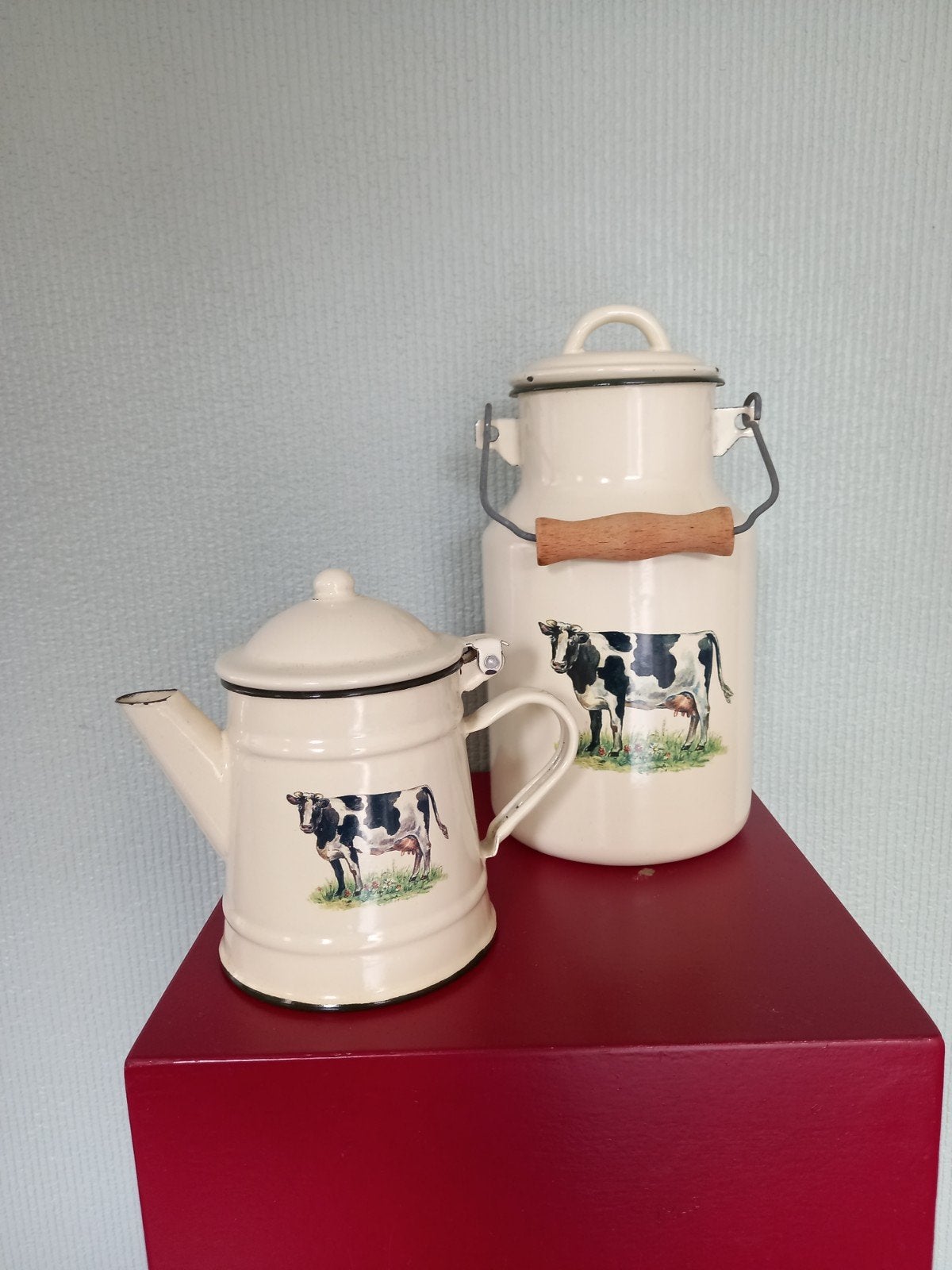 Melkkan en melkpot, Ophalen of Verzenden