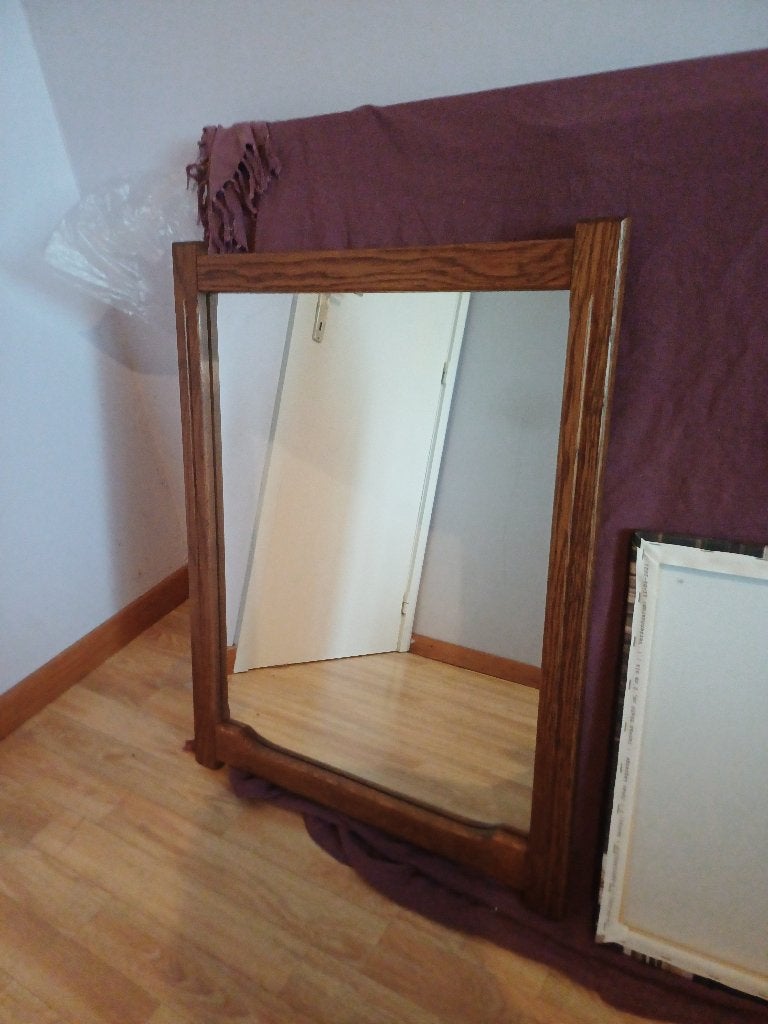 wandspiegel, Ophalen, Gebruikt, Rechthoekig, Minder dan 100 cm