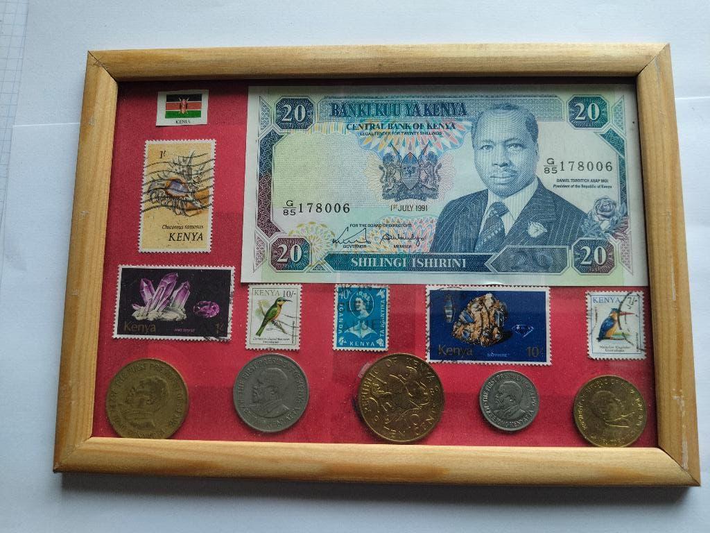 postzegels , munten , Kenia, Postzegels en Munten, Munten | Afrika, Ophalen of Verzenden, Overige landen, Setje