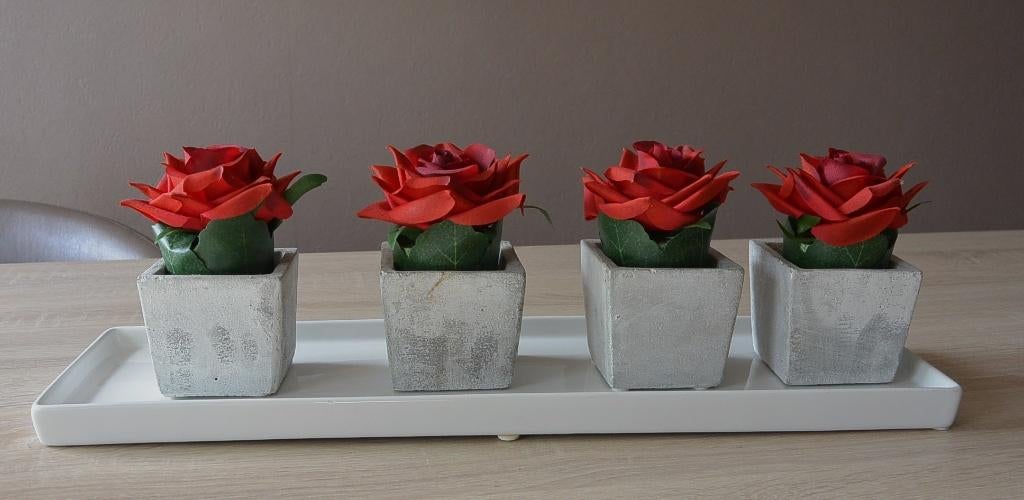 Milieu de table fleuri, Milieu de table, 50 à 100 cm, Comme neuf, Verre