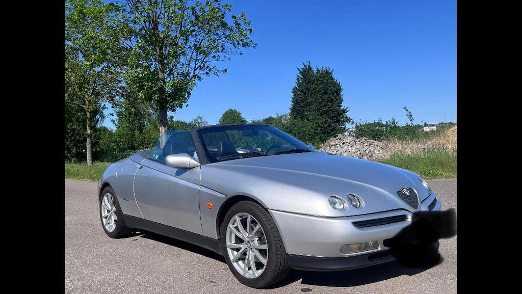 alfa romeo spider 916  2.0 -16v oldtimer, Autos, Alfa Romeo, Argent ou Gris, 110 kW, Spider, Noir