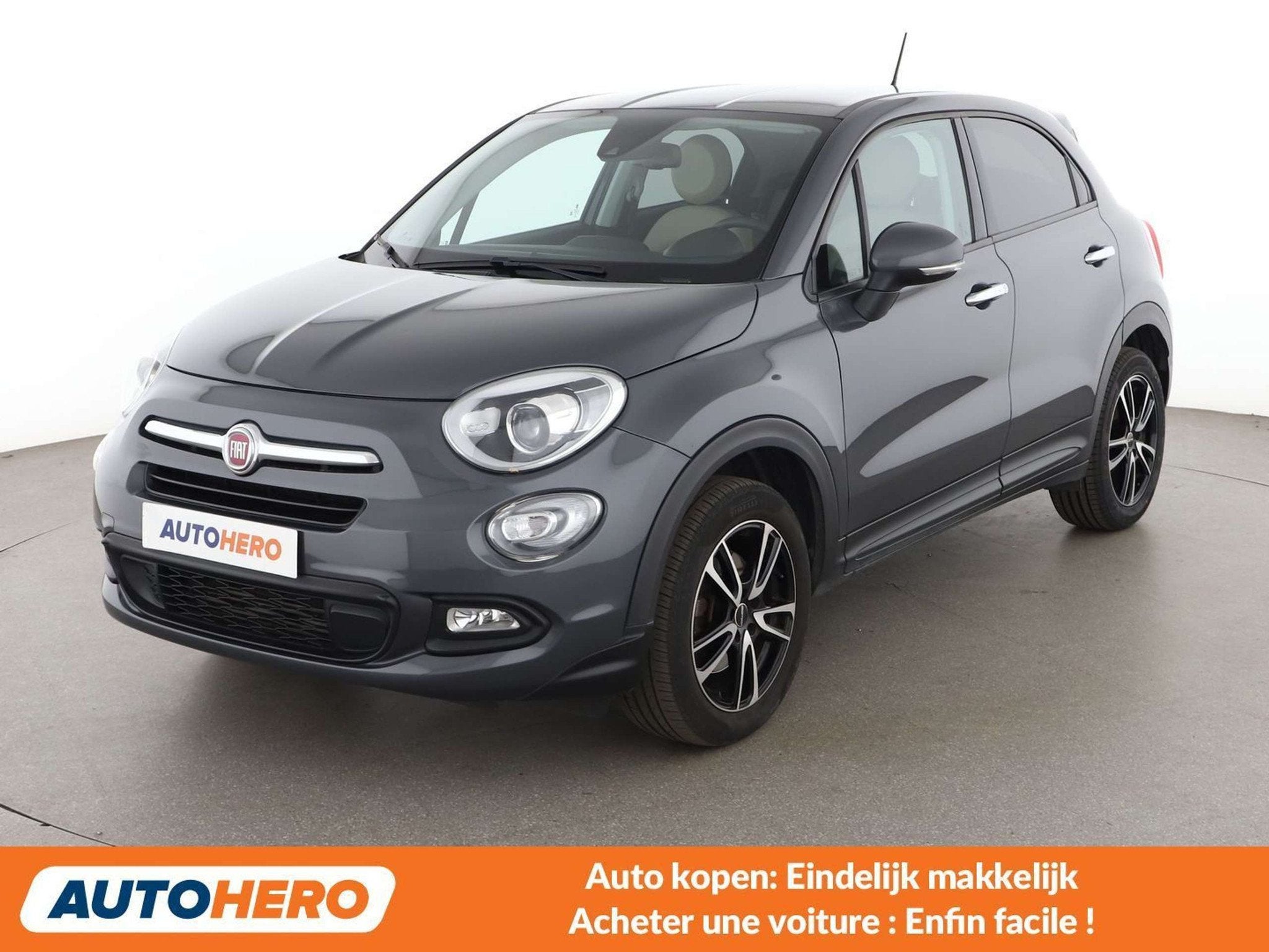 Fiat 500X 1.4 Turbo Lounge (année de construction 2018), Autos, Argent ou Gris, Achat, Autres carburants, 500X