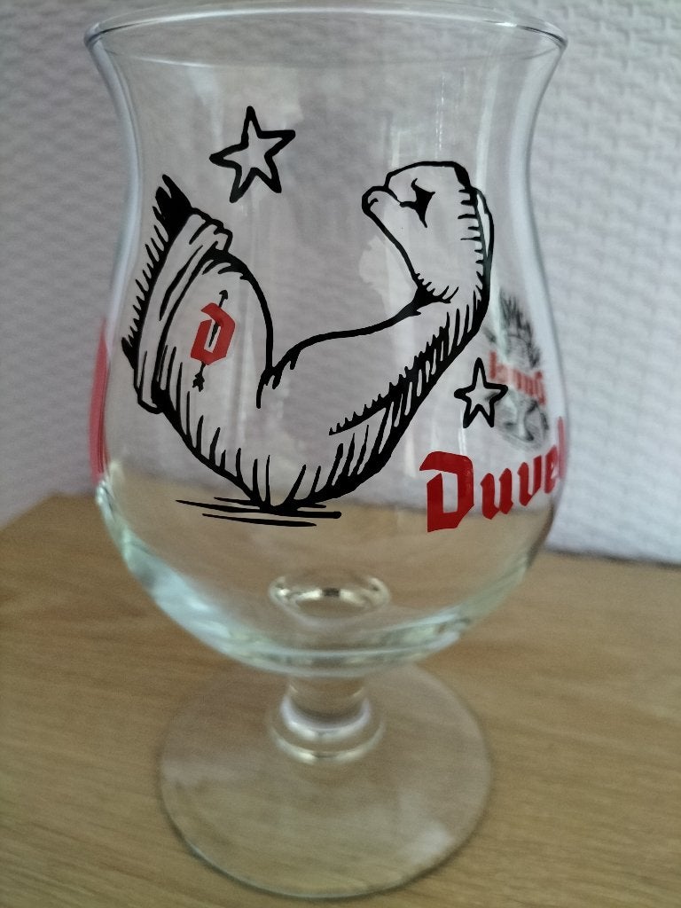 Duvelglas Sterke Arm, Ophalen of Verzenden, Nieuw, Glas of Glazen, Duvel