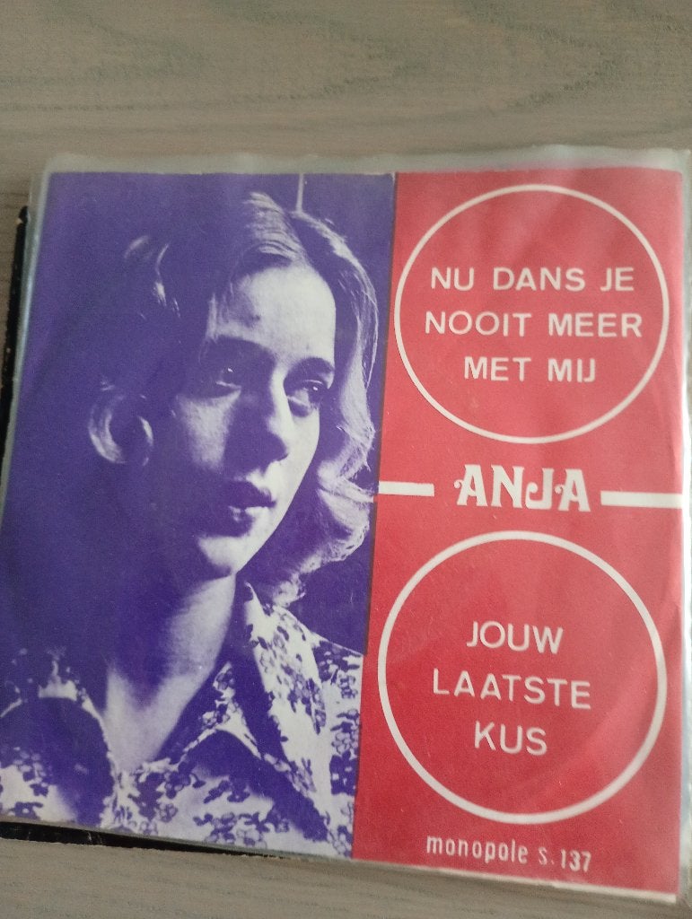 Anja - Nu dans je nooit meer met mij, CD & DVD, Vinyles Singles, En néerlandais, Enlèvement ou Envoi, Pochette photo, 7 inch