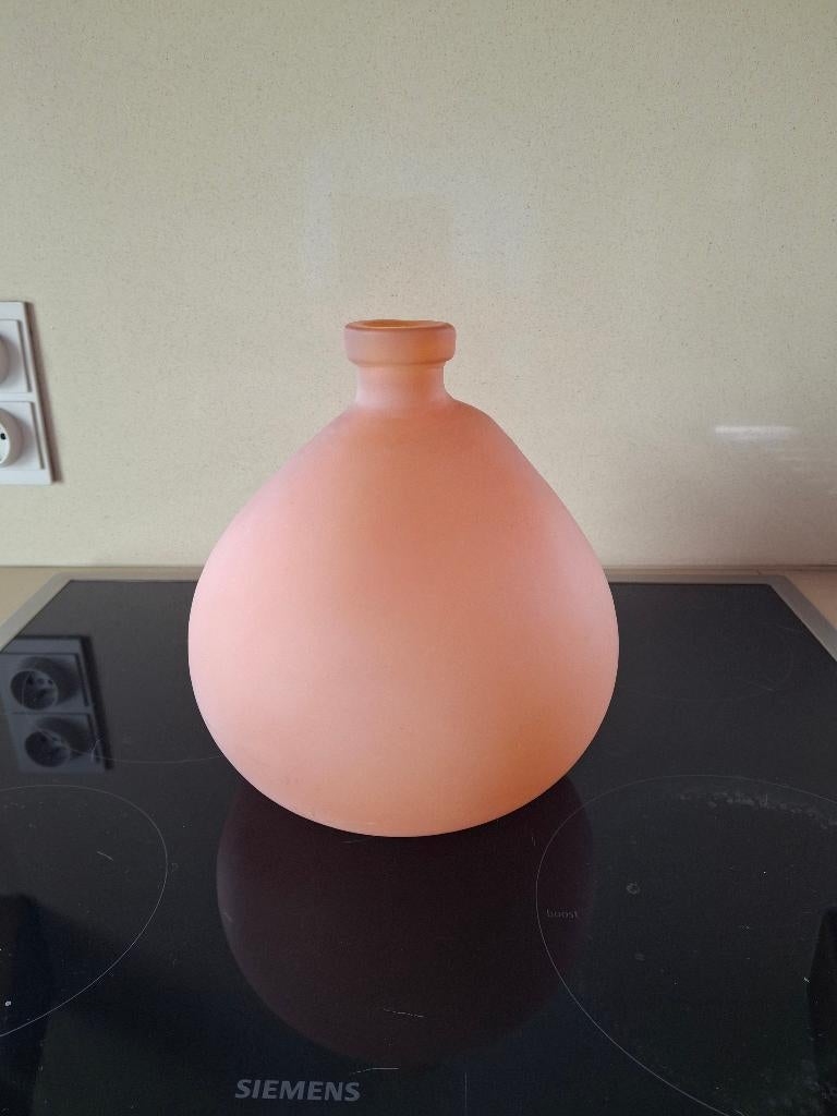 Vaas in glas, Huis en Inrichting, Woonaccessoires | Vazen, Ophalen, Overige kleuren, Minder dan 50 cm, Glas