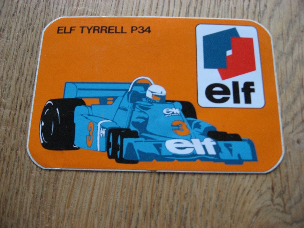 Sticker F1 Elf Tyrrell P34, Ophalen of Verzenden, Nieuw, Sport
