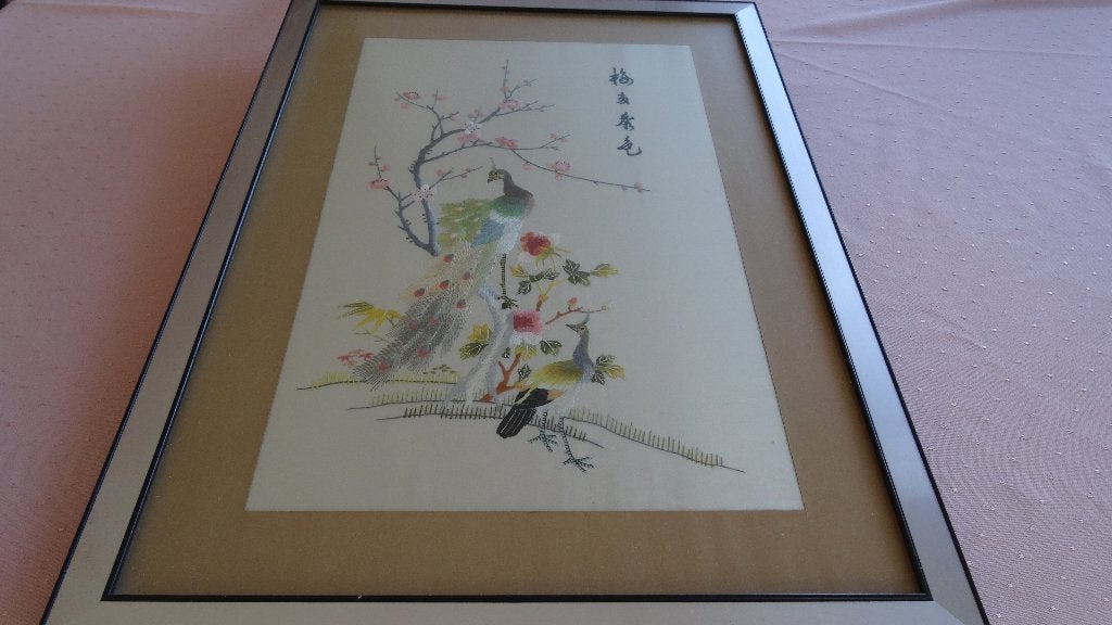 BRODERIE CHINOISE SUR SOIE, Enlèvement