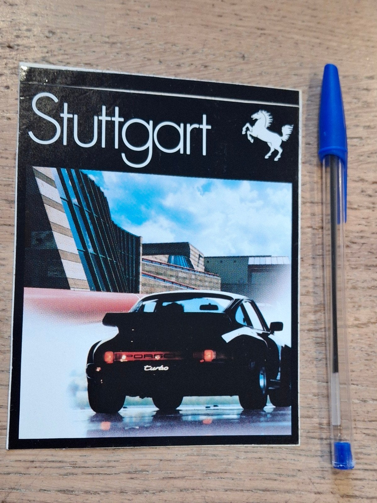 Autocollant de marque automobile Porsche Stuttgart, Collections, Autocollants, Enlèvement ou Envoi, Comme neuf, Voiture ou Moto