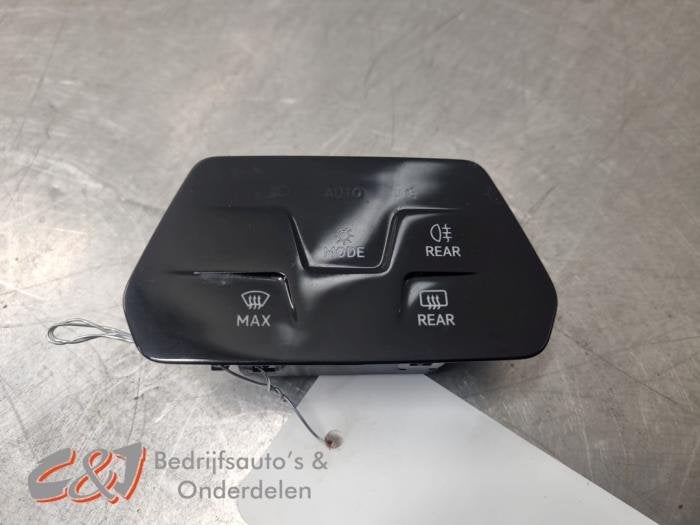 Commutateur chauffage vitre arrière d'un Volkswagen Caddy, Volkswagen, -, 3 mois de garantie, Utilisé