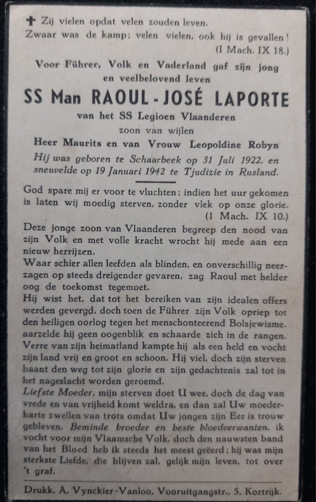 Bidprent WO2, Verzamelen, Ophalen of Verzenden