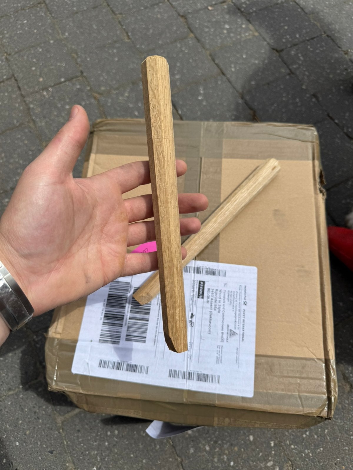 422 massieve eiken houten pennen Ø22  250 mm – Holznägel, Ophalen