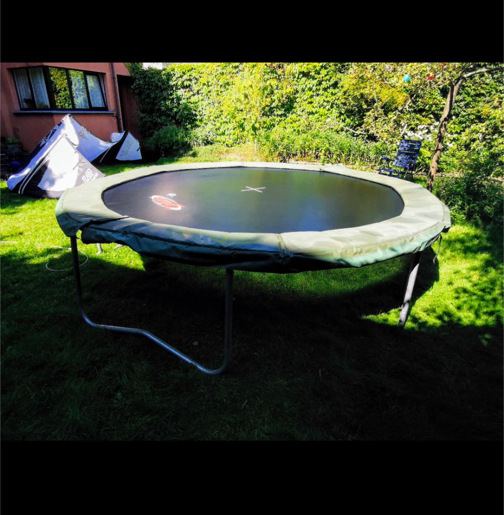 Trampoline, Kinderen en Baby's, Speelgoed | Buiten | Trampolines, Ophalen, Gebruikt