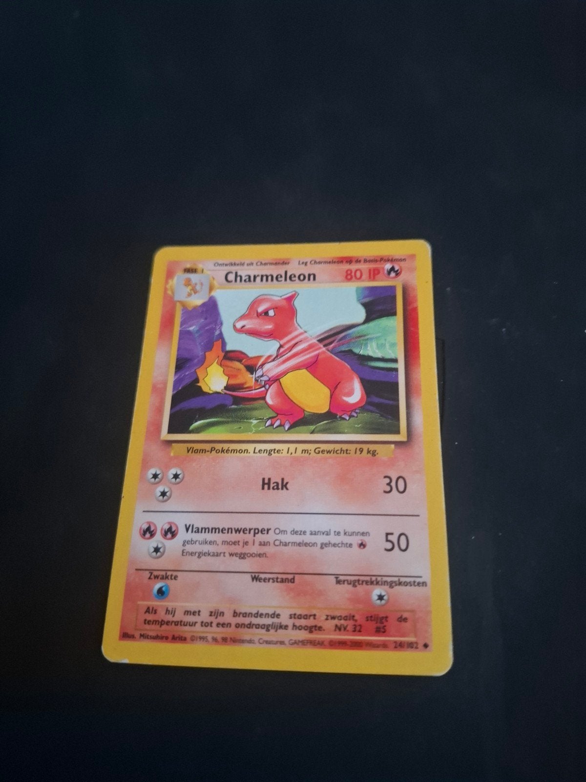Pokémon Charmeleon Kaart - Base Set (Nederlands, Ophalen of Verzenden